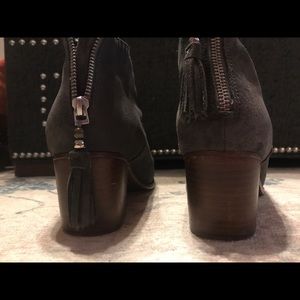 Toms gray suede booties.